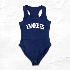 Blue White Yankees Bodysuit New York team bodyuit, Baseball MOM Gift, GO Yankees